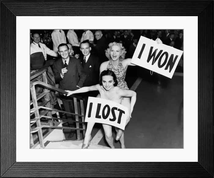 Framed Print : I Won, I Lost