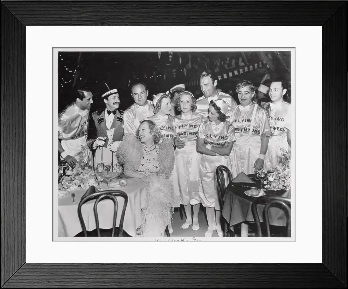 Framed Print : Hal Roach with Other Celebrities in Costumes Framed Print : Hal Roach with Other Celebrities in Costumes