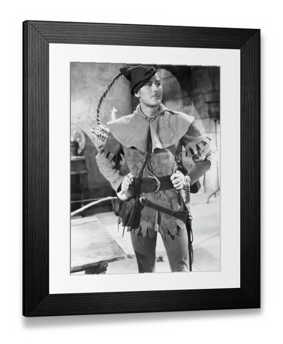 Framed Print : Errol Flynn as Robin Hood Framed Print : Errol Flynn as Robin Hood