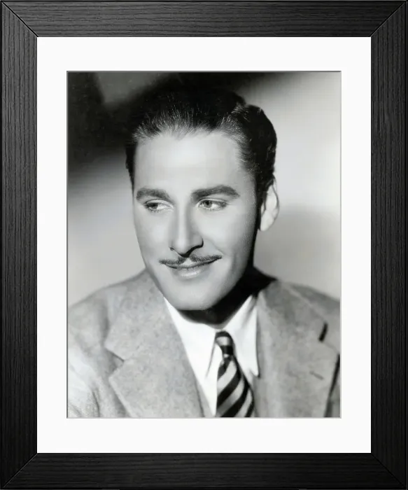 Framed Print : Portrait of Errol Flynn