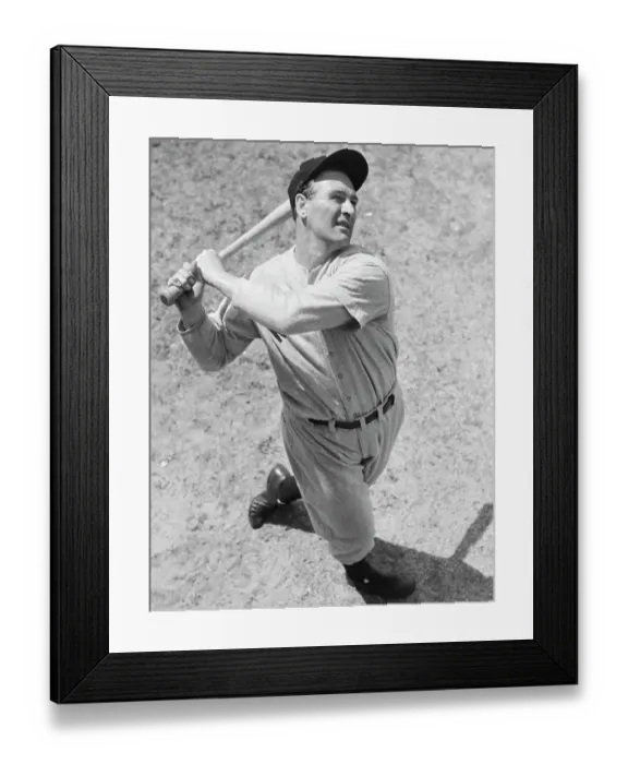 Framed Print : Lou Gehrig Batting Framed Print : Lou Gehrig Batting