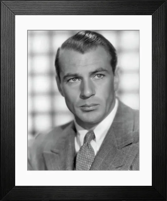 Framed Print : Publicity Portrait of Gary Cooper
