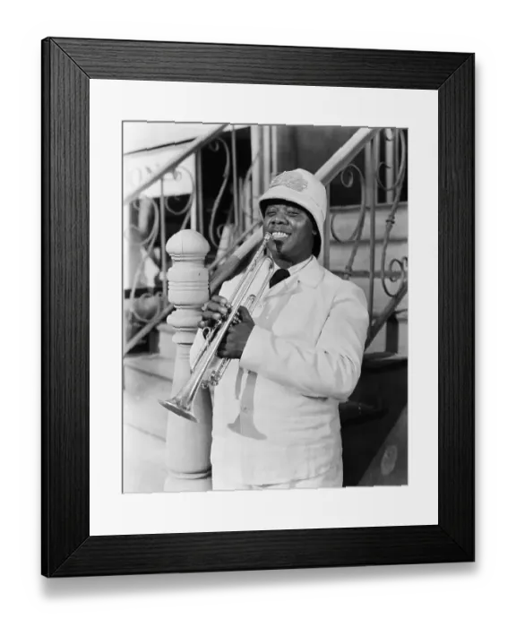 Framed Print : Louis Armstrong in Every Day's a Holiday Framed Print : Louis Armstrong in Every Day's a Holiday