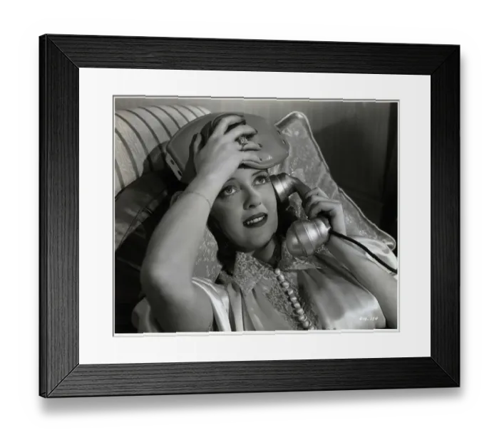 Framed Print : B.Davis Talks On Phone Compress On Head Framed Print : B.Davis Talks On Phone Compress On Head