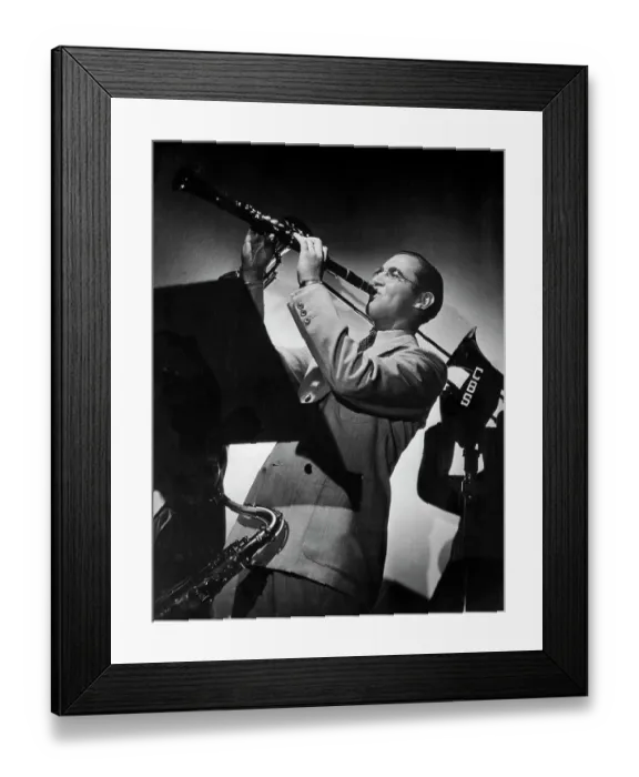 Framed Print : Benny Goodman Playing the Clarinet Framed Print : Benny Goodman Playing the Clarinet