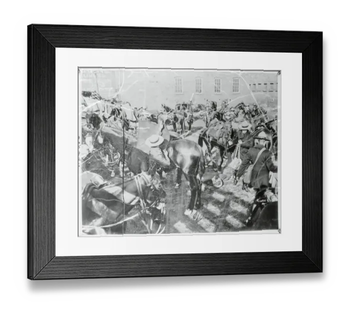 Framed Print : Canadian Mounties Standing By Framed Print : Canadian Mounties Standing By