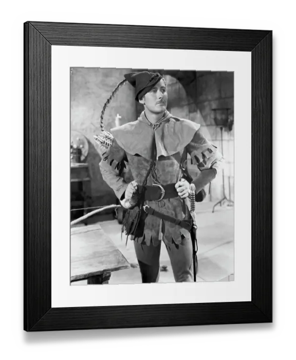Framed Print : Errol Flynn in The Adventures of Robin Hood Framed Print : Errol Flynn in The Adventures of Robin Hood