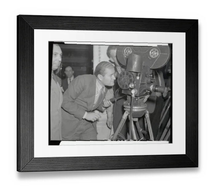 Framed Print : Vittorio Mussolini Behind Camera Framed Print : Vittorio Mussolini Behind Camera