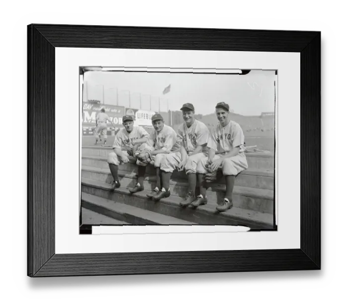 Framed Print : Yankee Infielders Framed Print : Yankee Infielders