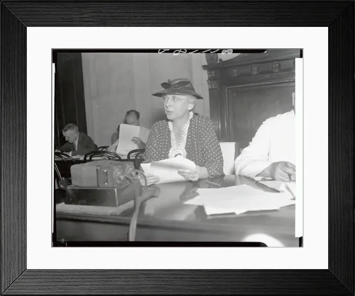 Framed Print : Lucy Randolph Mason During a Hearing Framed Print : Lucy Randolph Mason During a Hearing