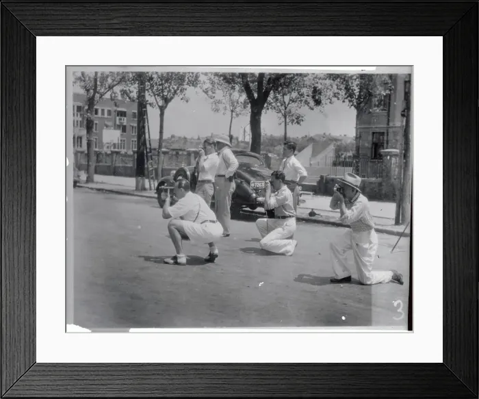 Framed Print : Photographers Getting Shots in Shanghai Framed Print : Photographers Getting Shots in Shanghai