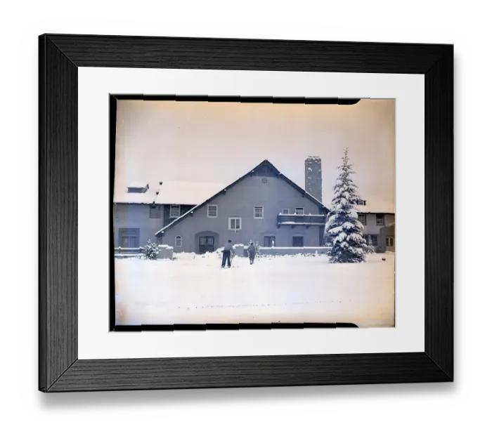 Framed Print : Entrance to Ski Resort Hotel Framed Print : Entrance to Ski Resort Hotel