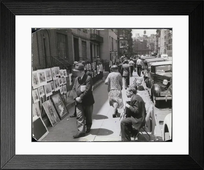 Framed Print : Art Exhibition at Washington Square Framed Print : Art Exhibition at Washington Square