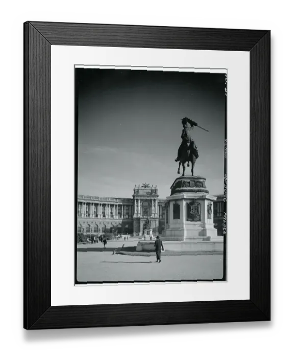 Framed Print : Exterior of Hofburg Palace with Statue of Prince Eugene of Savoy Framed Print : Exterior of Hofburg Palace with Statue of Prince Eugene of Savoy