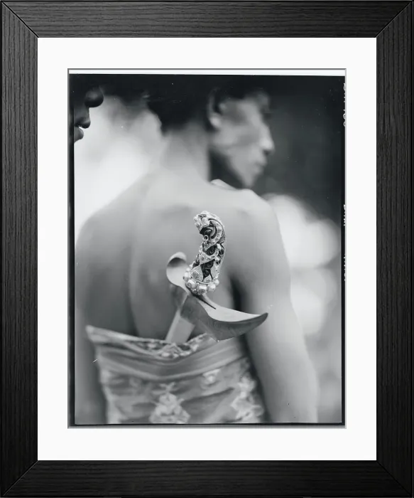 Framed Print : Decorative Handle of Kriss Dagger Framed Print : Decorative Handle of Kriss Dagger