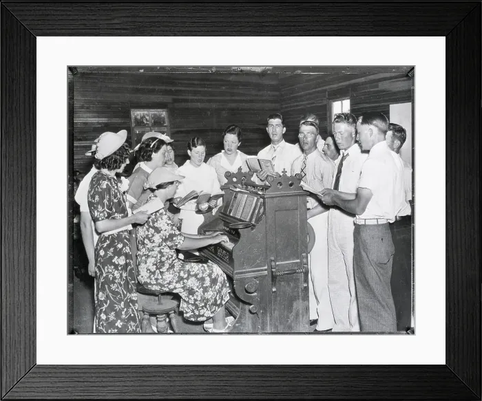 Framed Print : Baptist Choir Of 1937 Framed Print : Baptist Choir Of 1937