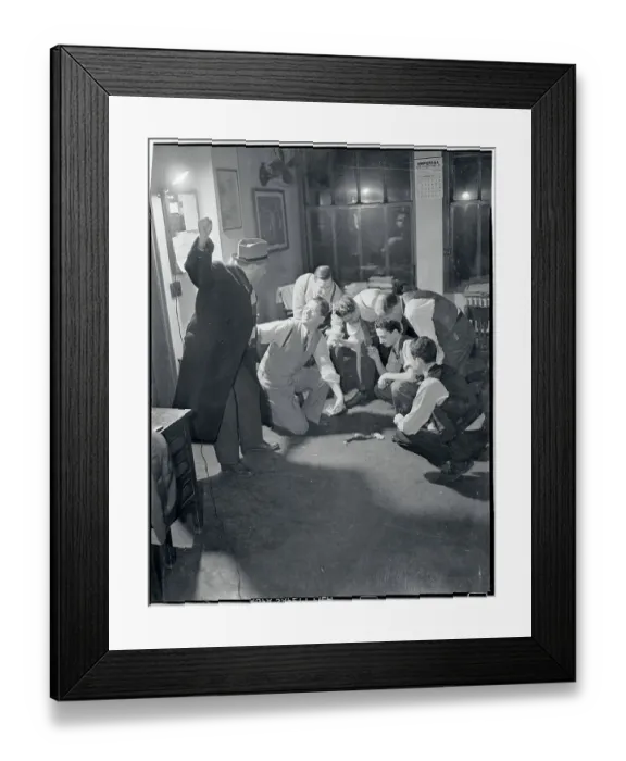 Framed Print : People Playing a Dice Game Framed Print : People Playing a Dice Game