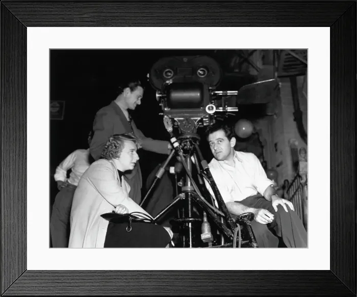 Framed Print : Playwright Lillian Hellman with Director William Wyler Framed Print : Playwright Lillian Hellman with Director William Wyler