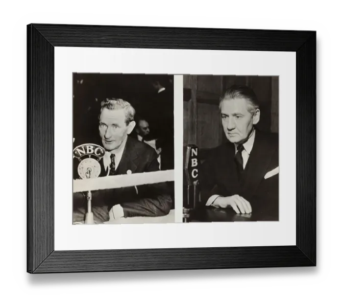 Framed Print : Sports Announcers at their Microphones Framed Print : Sports Announcers at their Microphones