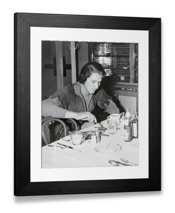 Framed Print : Errol Flynn Eating Lunch Framed Print : Errol Flynn Eating Lunch