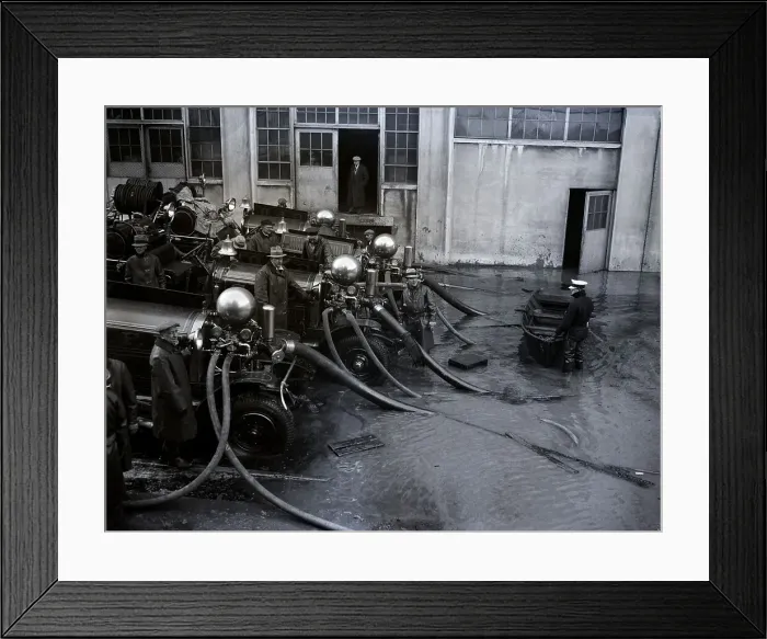 Framed Print : Scene Of Cincinnati'S Flood Framed Print : Scene Of Cincinnati'S Flood