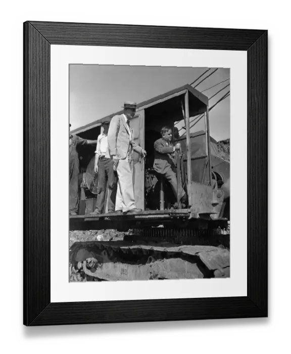 Framed Print : Mayor La Guardia Dedicating New Airport Site Framed Print : Mayor La Guardia Dedicating New Airport Site