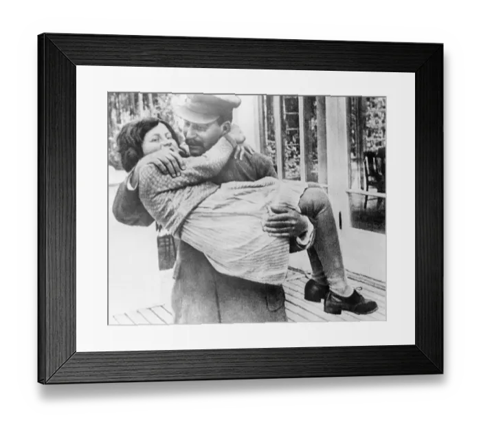 Framed Print : Josef Stalin Holding His Daughter Framed Print : Josef Stalin Holding His Daughter