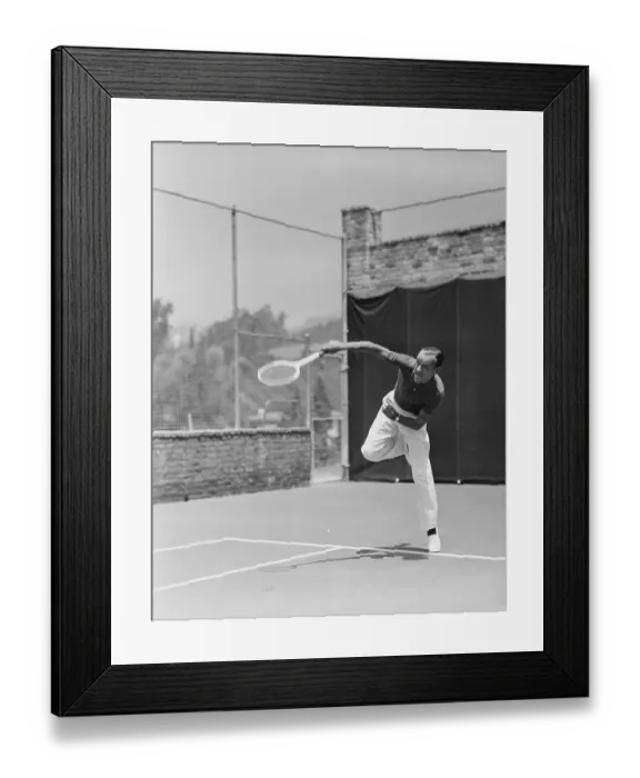 Framed Print : Fred Astaire Playing Tennis Framed Print : Fred Astaire Playing Tennis