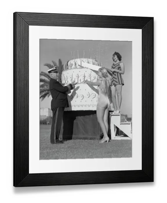 Framed Print : Herbert L. Clarke Applauding Cake Presentation Framed Print : Herbert L. Clarke Applauding Cake Presentation
