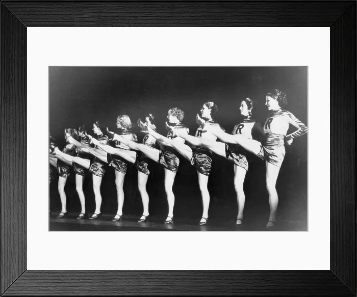 Framed Print : The Rockettes Chorus Line