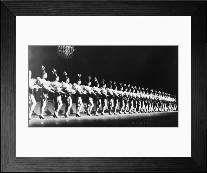 Framed Print : The Rockettes Chorus Line