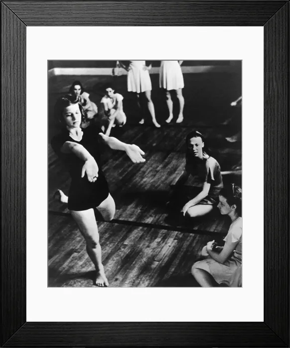 Framed Print : Mrs. Ford Taking Dance Lessons as a Young Woman Framed Print : Mrs. Ford Taking Dance Lessons as a Young Woman