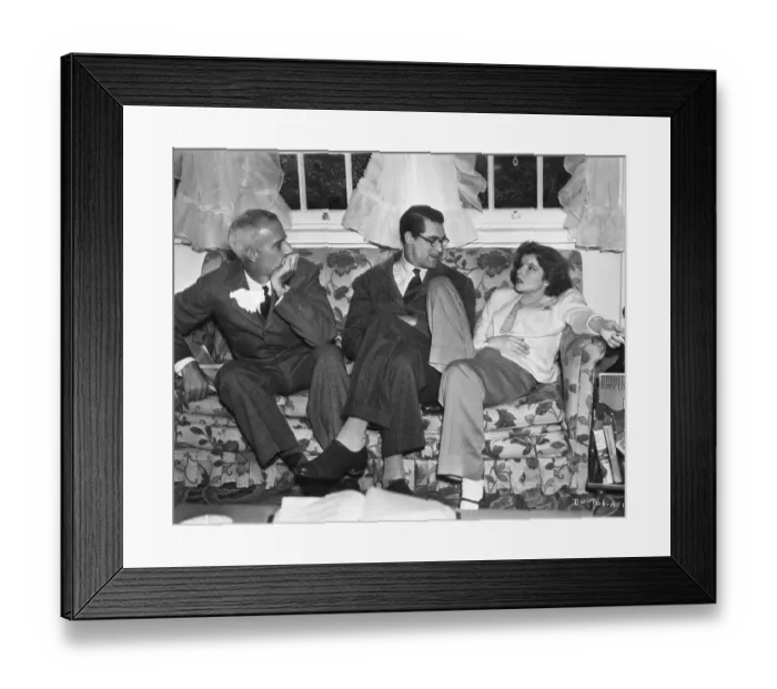 Framed Print : Howard Hawks, Cary Grant, Katharine Hepburn Framed Print : Howard Hawks, Cary Grant, Katharine Hepburn