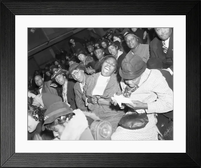 Framed Print : Church Woman Crying out in the Spirit Framed Print : Church Woman Crying out in the Spirit