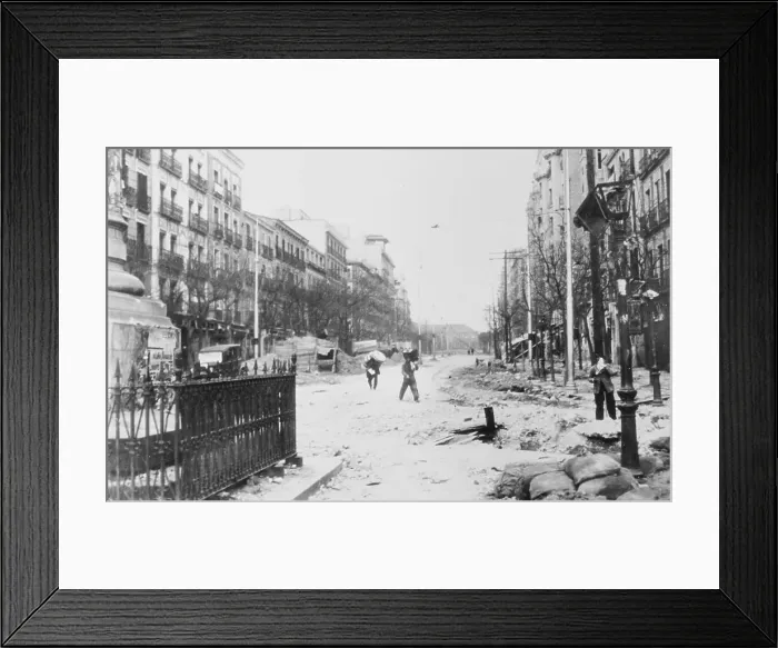 Framed Print : Civilians Salvaging Belongings Framed Print : Civilians Salvaging Belongings
