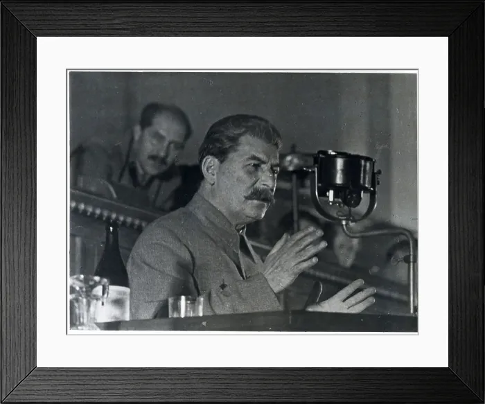 Framed Print : Stalin Speaking at Congress Framed Print : Stalin Speaking at Congress