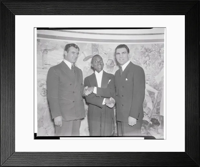 Framed Print : Max Schmeling and Other Notables Framed Print : Max Schmeling and Other Notables