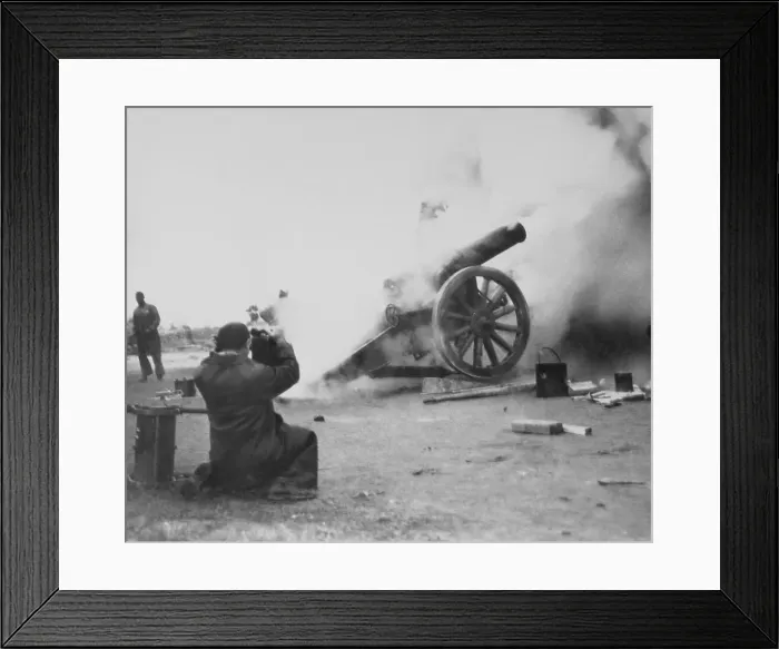 Framed Print : Cannon Firing Framed Print : Cannon Firing