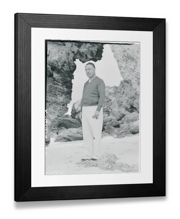 Framed Print : Charles Coughlin at the Shore