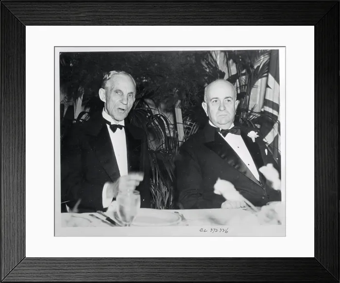 Framed Print : Henry Ford with Thomas Henry Framed Print : Henry Ford with Thomas Henry