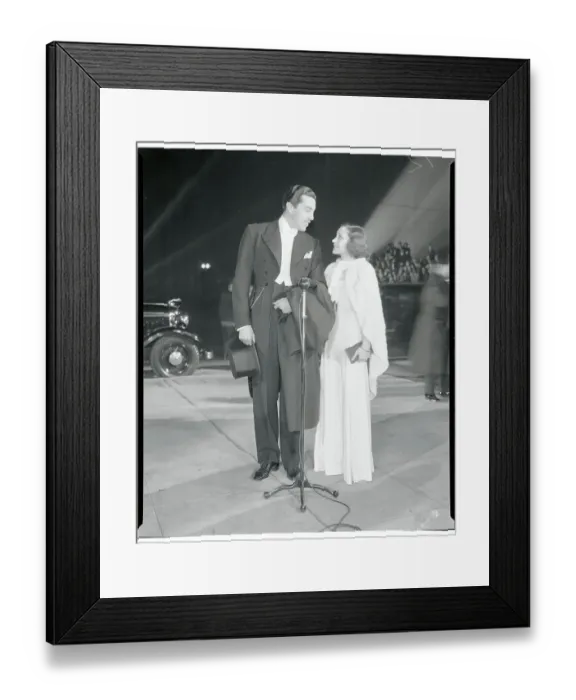 Framed Print : Frances Drake and Cesar Romero Framed Print : Frances Drake and Cesar Romero