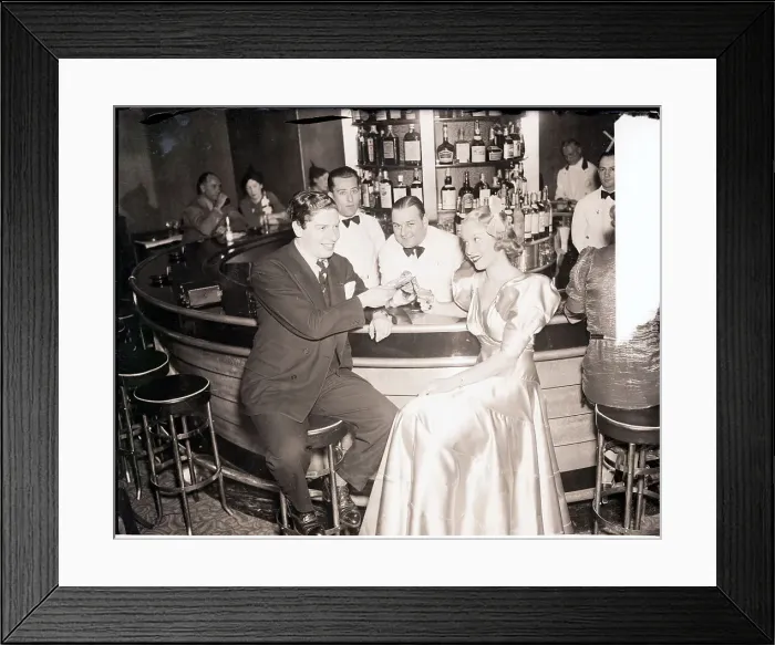 Framed Print : Actress Mitzi Green with Milton Berle Framed Print : Actress Mitzi Green with Milton Berle