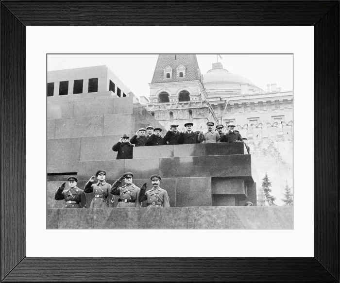 Framed Print : Communist Leaders Celebrating Revolution's Anniversary Framed Print : Communist Leaders Celebrating Revolution's Anniversary