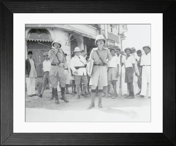 Framed Print : British Soldier in Bombay Framed Print : British Soldier in Bombay