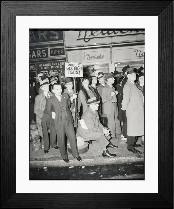 Framed Print : Watcher At Gathering For Election Return Framed Print : Watcher At Gathering For Election Return