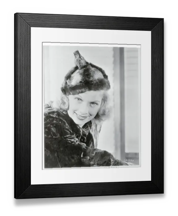 Framed Print : Lucille Ball Modeling Fur Hat Framed Print : Lucille Ball Modeling Fur Hat