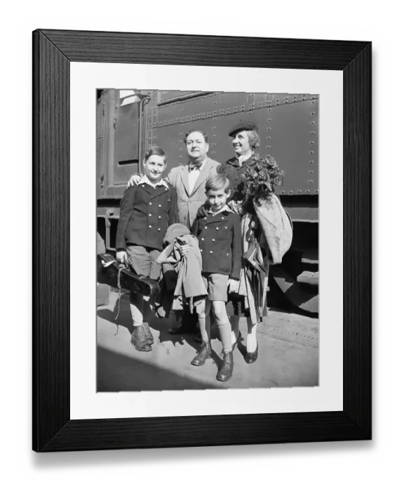 Framed Print : Viennese Composer and Family Framed Print : Viennese Composer and Family