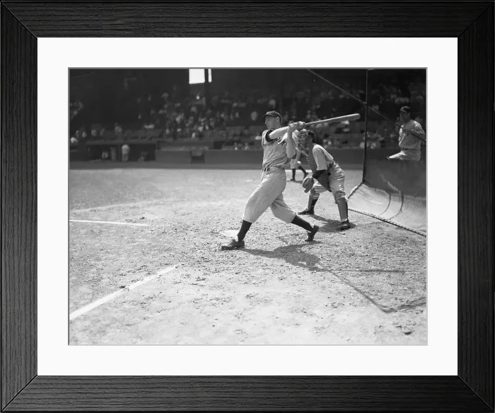 Framed Print : Joe Dimaggio at Bat During Game Framed Print : Joe Dimaggio at Bat During Game