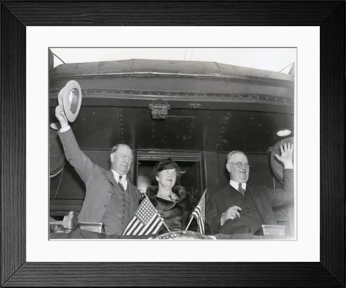 Framed Print : Frank Knox with Wife on Train Framed Print : Frank Knox with Wife on Train