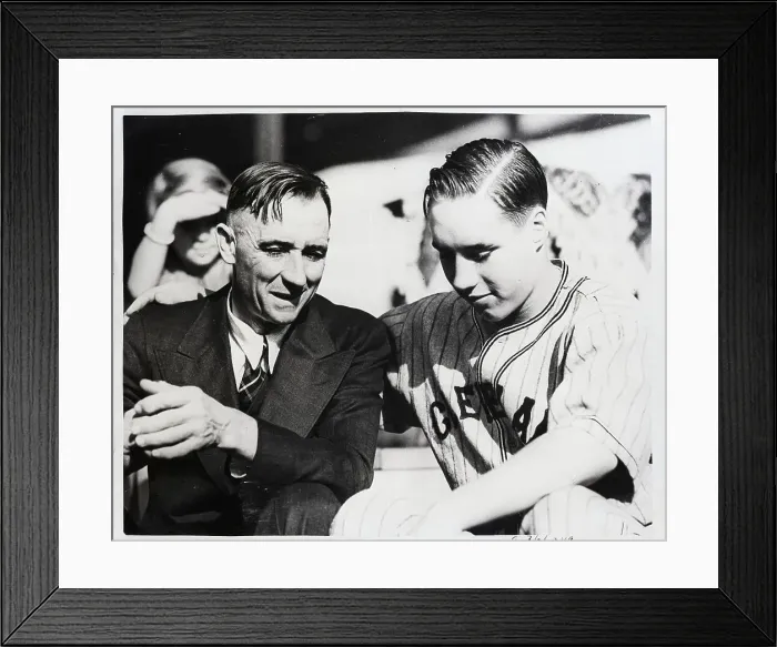 Framed Print : Bob Feller At Home With His Father Framed Print : Bob Feller At Home With His Father